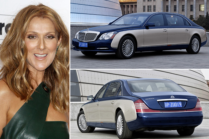 Celine Dion – Maybach 62 Estimated 500K