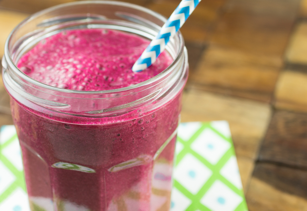 Smoothie betterave baies au gingembre