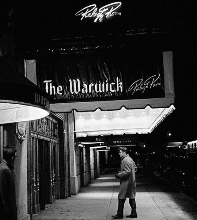 Elvis Presley Outside Of The Warwick Hotel In New York. March 1956