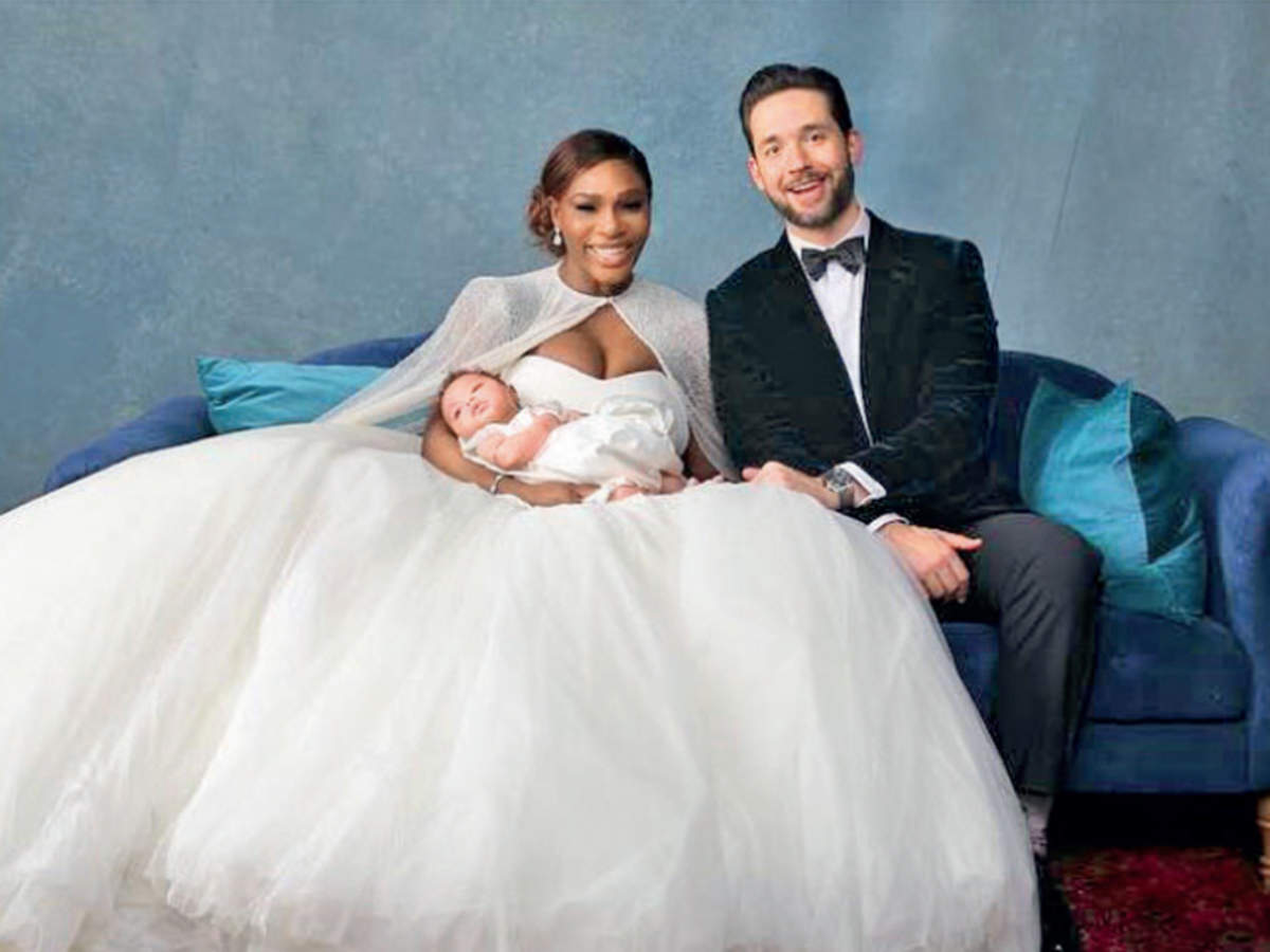 Serena Williams and Alexis Ohanian