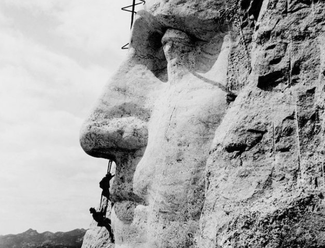 Carving Mt. Rushmore