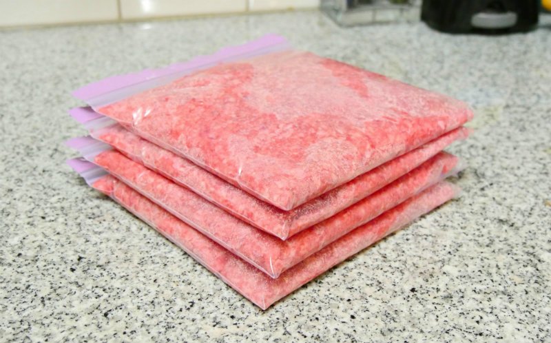 Flatten Ground Beef For Freezing