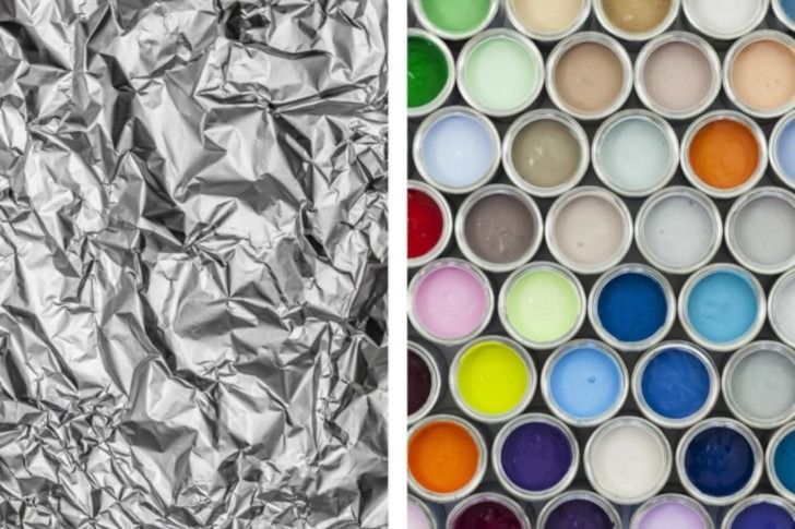 Aluminum Foil With Paint Cans