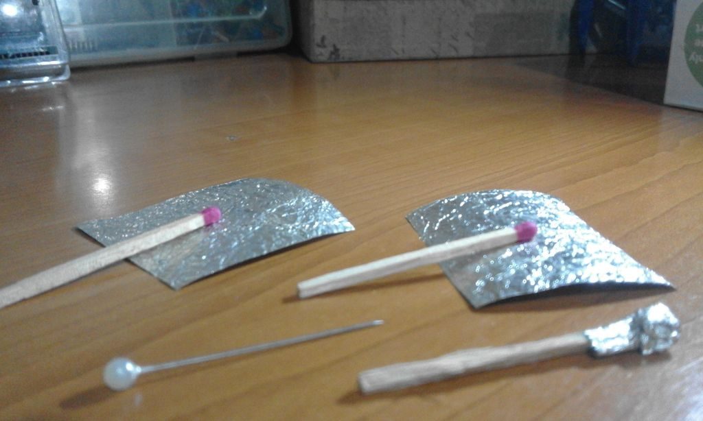 Matchstick Heads Wrapped In Foil