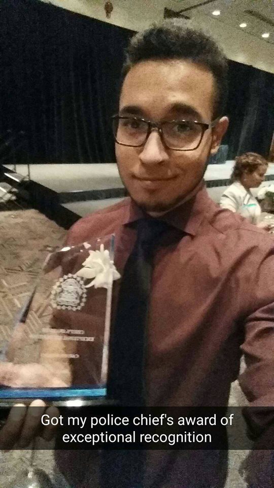 One Of The Boys With His Awards