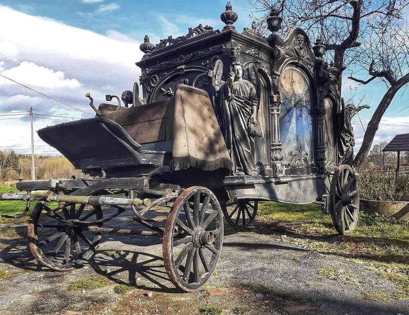 An Antique German Hearse