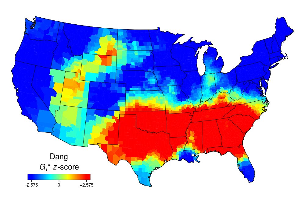 Use Of The Word Dang Across The U.S.