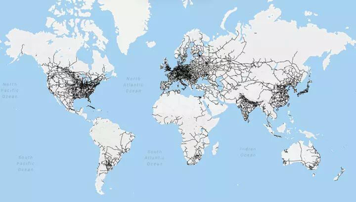 Railway Networks Around The Globe