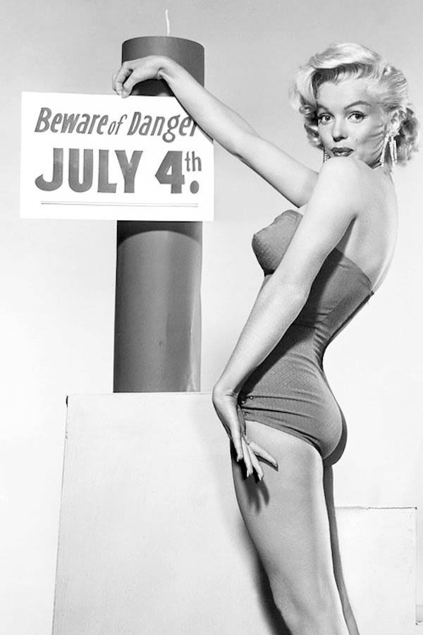 Marilyn Monroe Firework Safety - 1950s