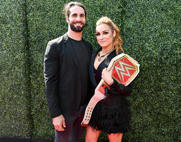 Seth Rollins and Becky Lynch