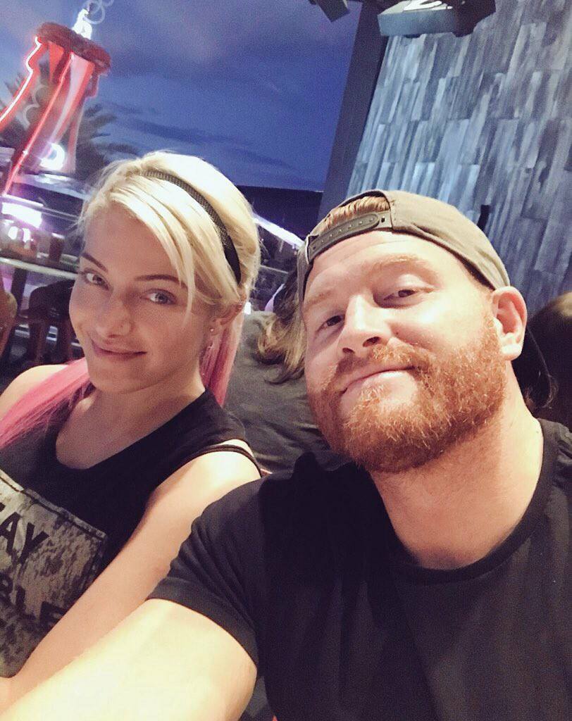 Buddy Murphy and Alexa Bliss