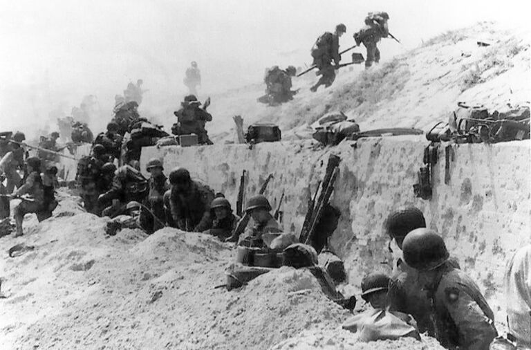 Taking Cover on Utah Beach