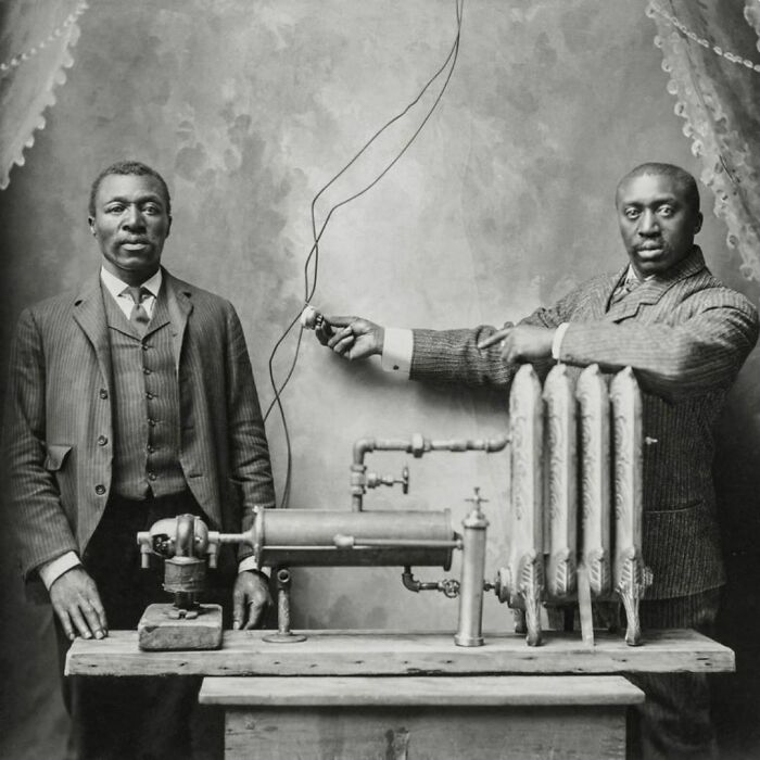 Charles S. L. Baker And Assistant