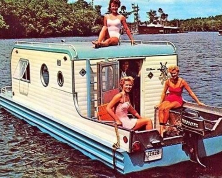 Aqua Trail Houseboat In 1959